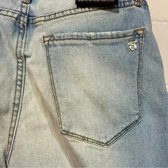 BLACK ORCHID Vintage Rehab Boyfriend Cutoff Denim Shorts 25 Light Wash 80s 90s - Picture 6 of 7